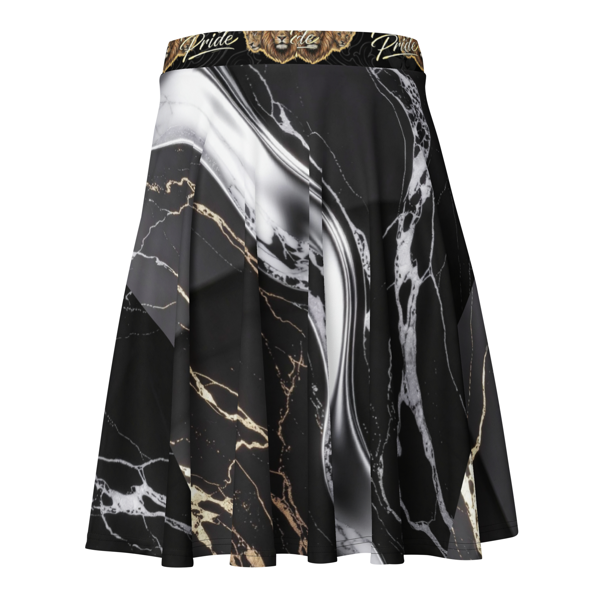 V.I.M Marble Gold & Silver Skater Skirt - Velvet Ink Market (V.I.M)