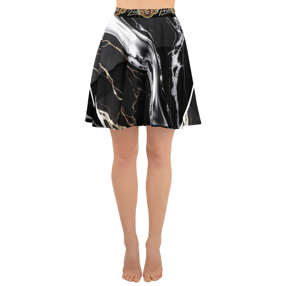 V.I.M Marble Gold & Silver Skater Skirt - Velvet Ink Market (V.I.M)