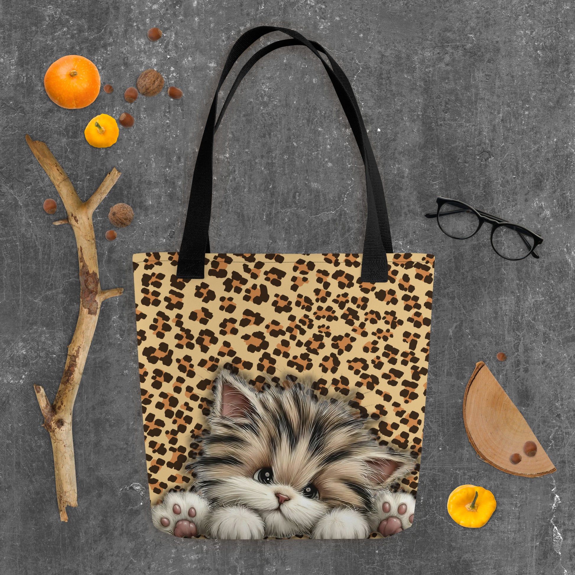 Celestial Bloom Kitty Tote Bag - Velvet Ink Market (V.I.M)
