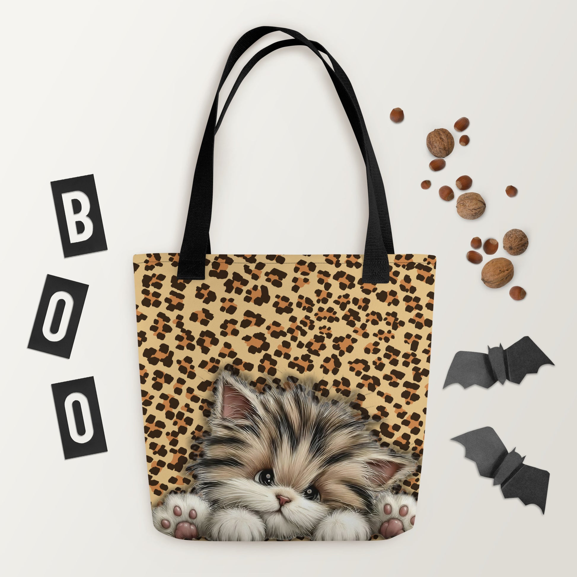 Celestial Bloom Kitty Tote Bag - Velvet Ink Market (V.I.M)