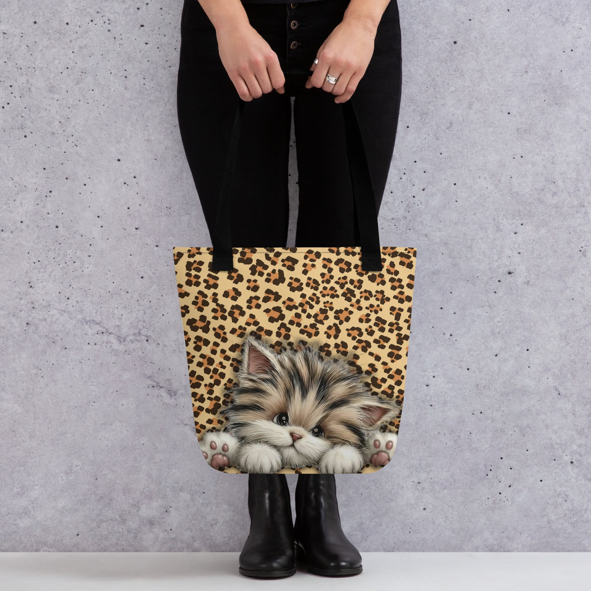 Celestial Bloom Kitty Tote Bag - Velvet Ink Market (V.I.M)