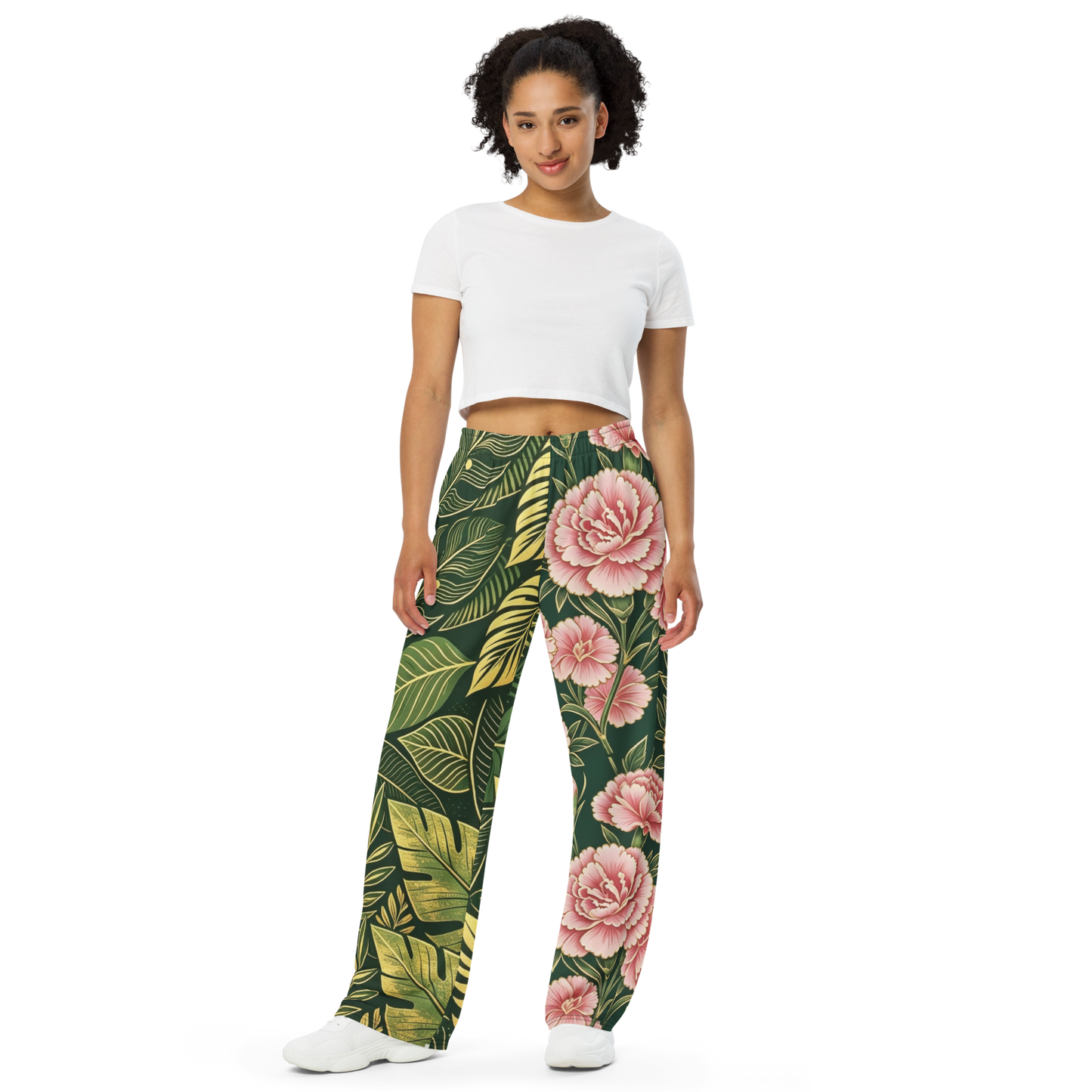 V.I.M Bold Floral Wide-Leg Pants - Velvet Ink Market (V.I.M)