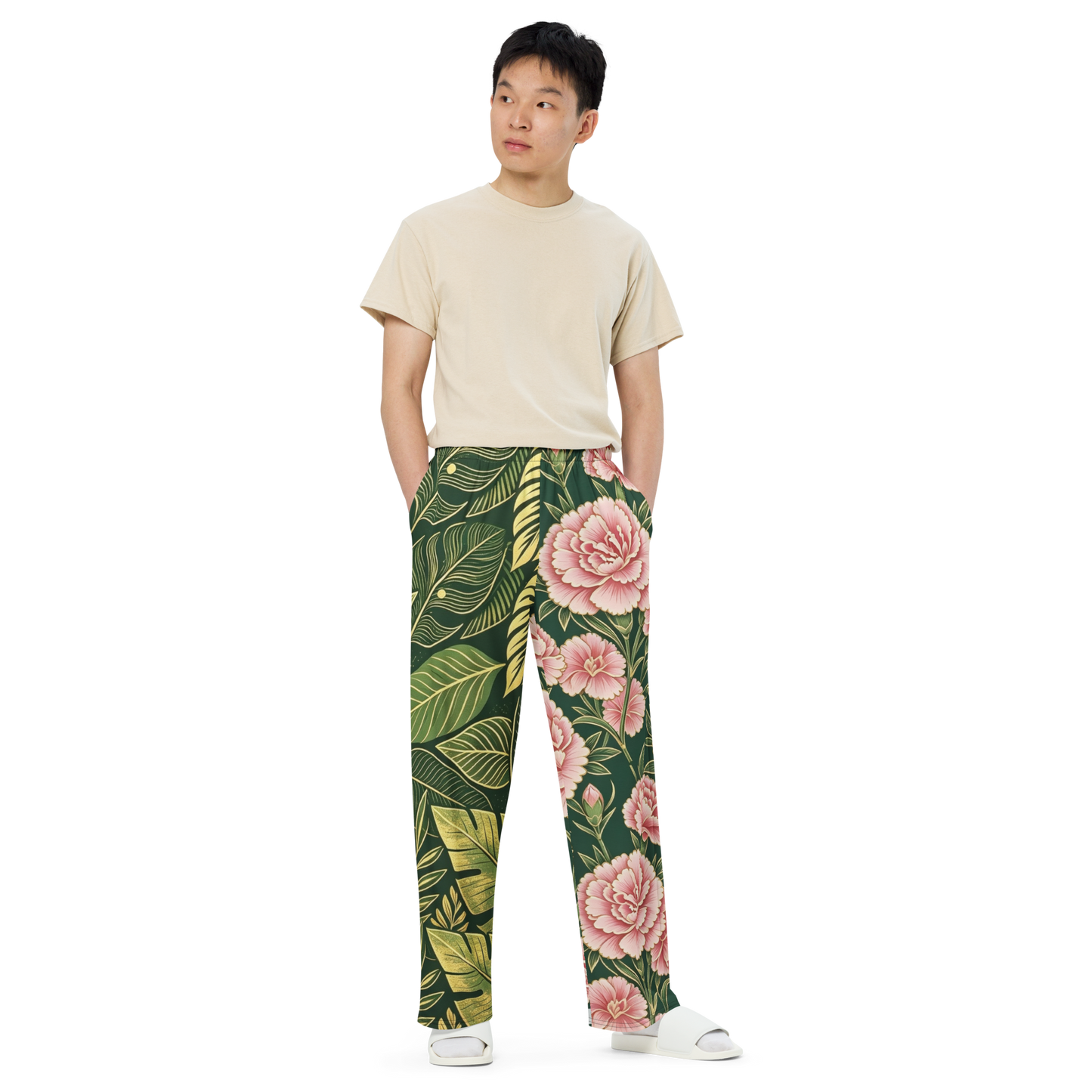 V.I.M Bold Floral Wide-Leg Pants - Velvet Ink Market (V.I.M)
