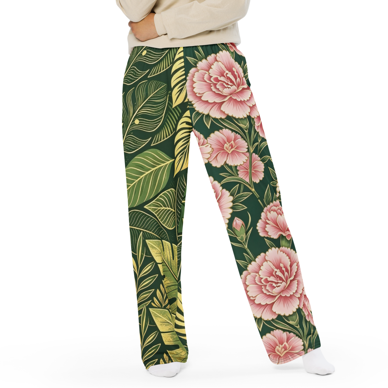 V.I.M Bold Floral Wide-Leg Pants - Velvet Ink Market (V.I.M)