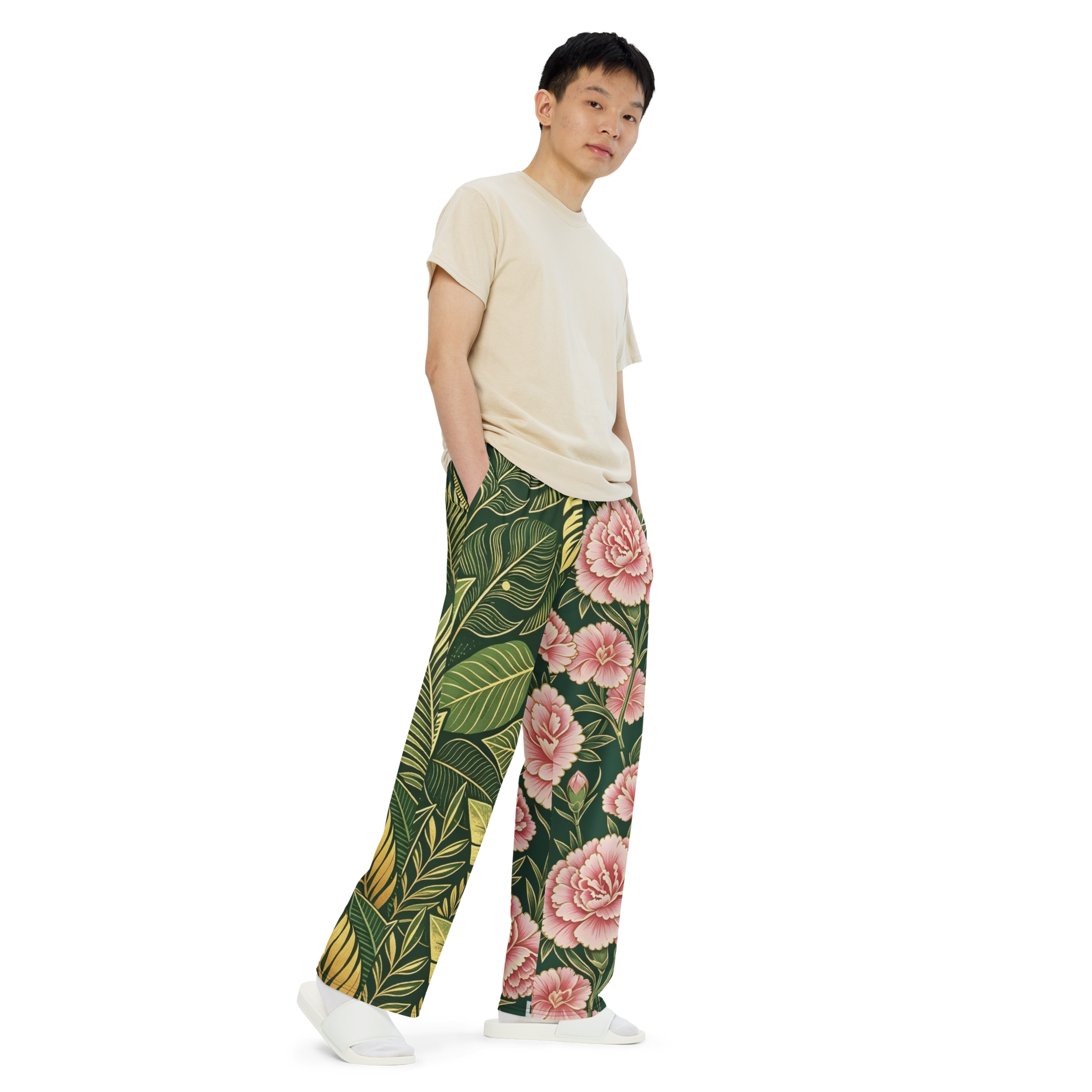 V.I.M Bold Floral Wide-Leg Pants - Velvet Ink Market (V.I.M)