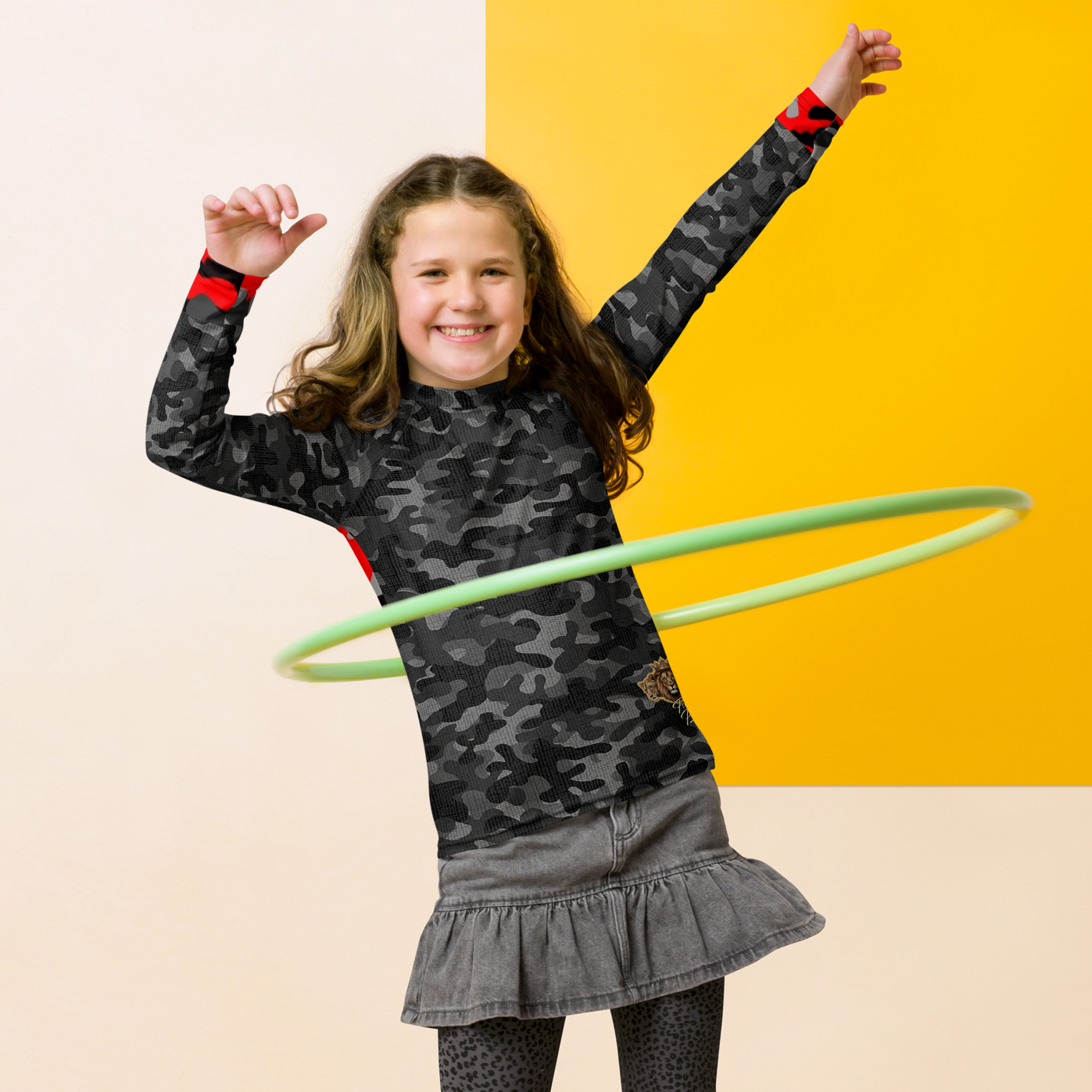 V.I.M Camo Print Youth Rash Guard - Velvet Ink Market (V.I.M)