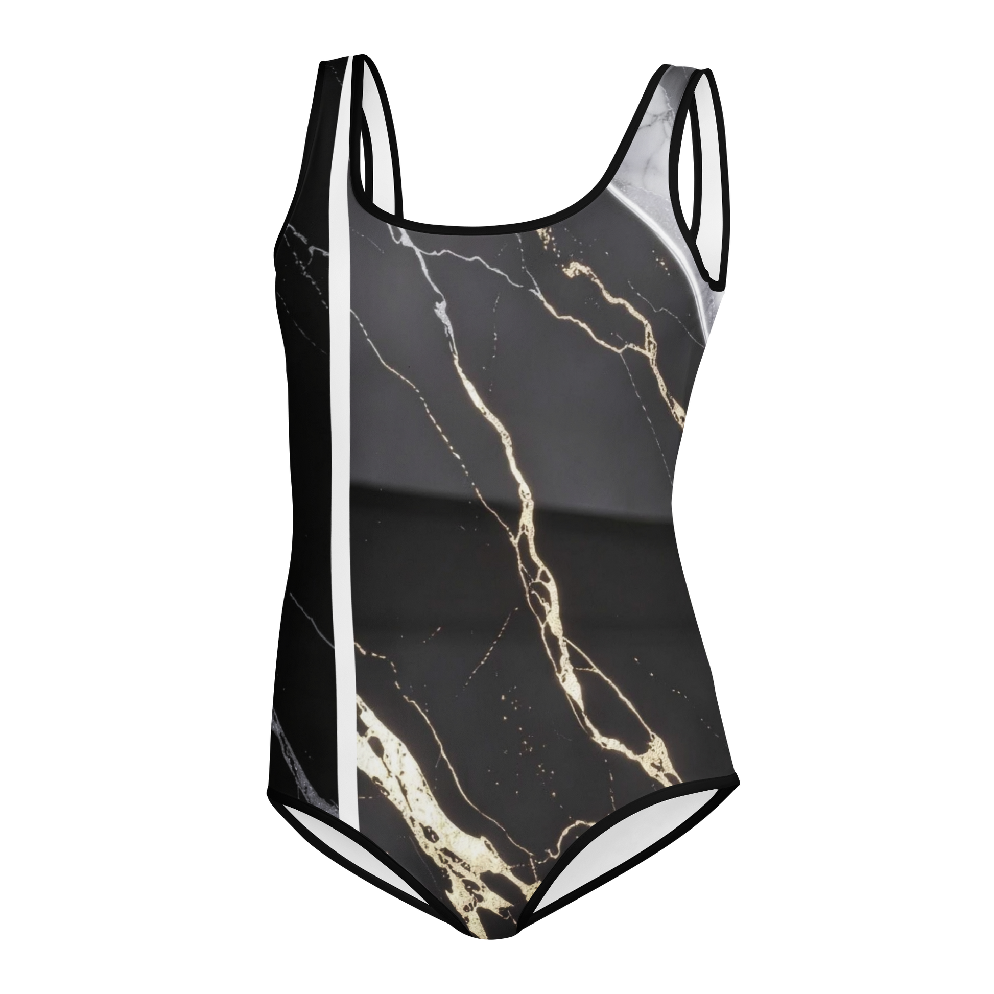 V.I.M Marble Gold & Silver Youth Swimsuit - Velvet Ink Market (V.I.M)