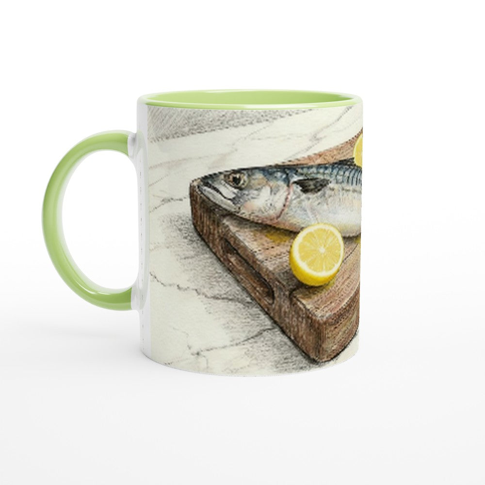 Chef Kitchen Mackerel Ceramic Mug - Velvet Ink Market (V.I.M)