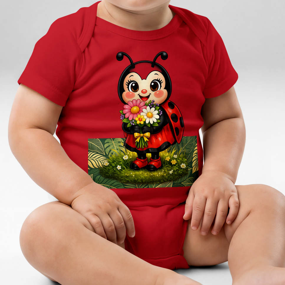 V.I.M Caterpillar & Lady Bird Jersey Bodysuit - Velvet Ink Market (V.I.M)