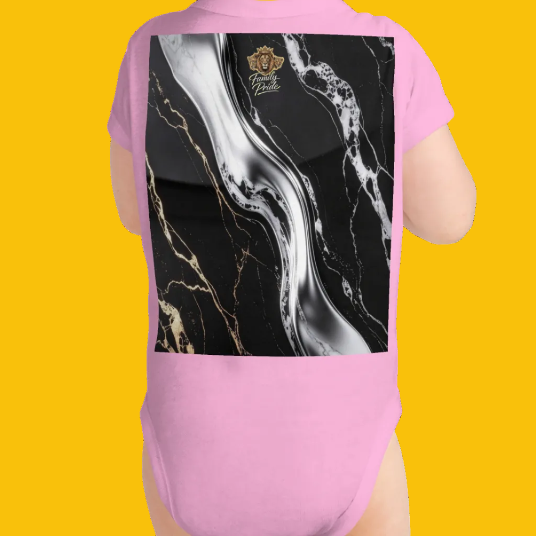V.I.M Zebra Family Leaf Print Infant Bodysuit - Velvet Ink Market (V.I.M)