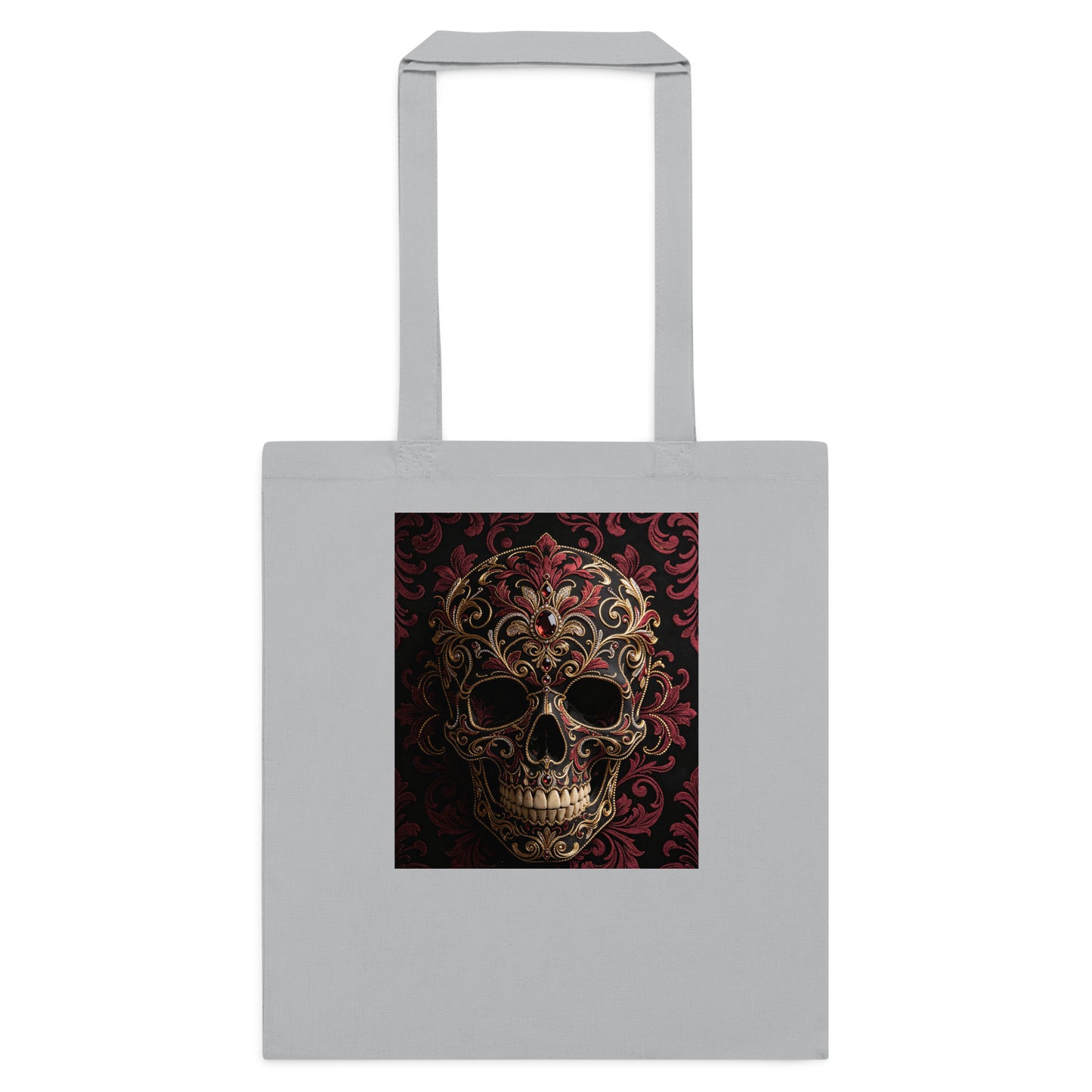 V.I.M Tribal Skull Print Cotton Tote Bag - Velvet Ink Market (V.I.M)