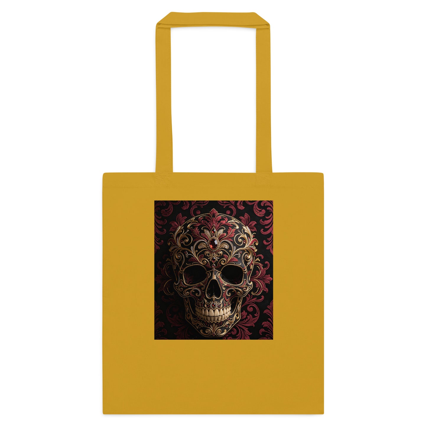 V.I.M Tribal Skull Print Cotton Tote Bag - Velvet Ink Market (V.I.M)