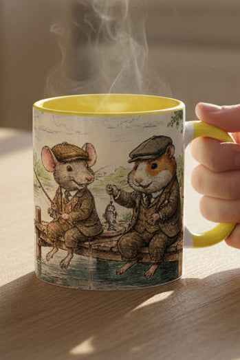 Fantasy Furry Friends Fishing Mug - Velvet Ink Market (V.I.M)