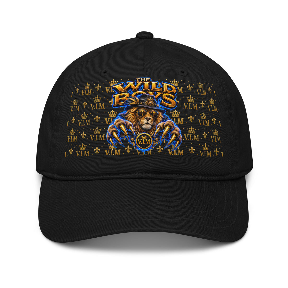 Wild Boys Lion Graphic Dad Hat — front view