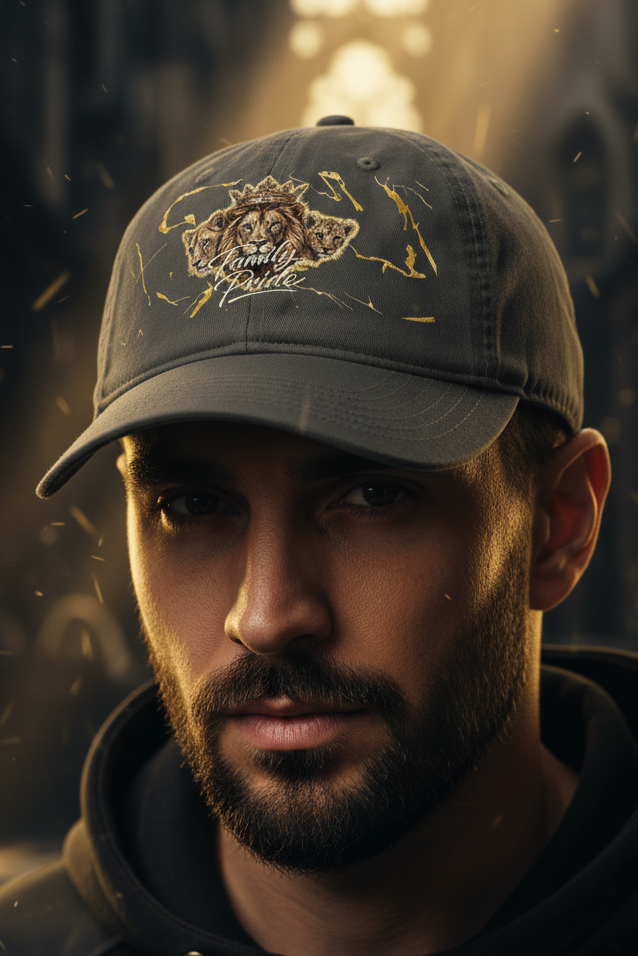 V.I.M Family Pride Lion Brand Organic Dad Hat - Velvet Ink Market (V.I.M)