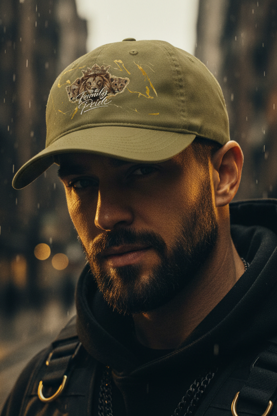 V.I.M Family Pride Lion Brand Organic Dad Hat - Velvet Ink Market (V.I.M)