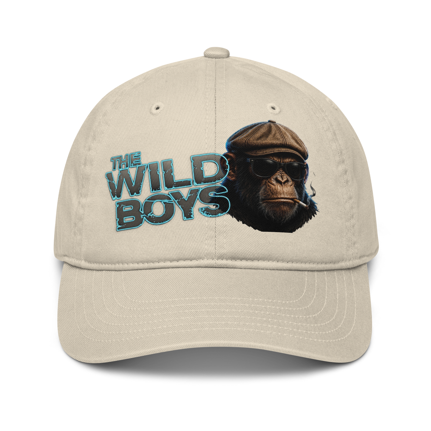 V.I.M Wild Boys Chimp Theme Organic Dad Hat - Velvet Ink Market (V.I.M)