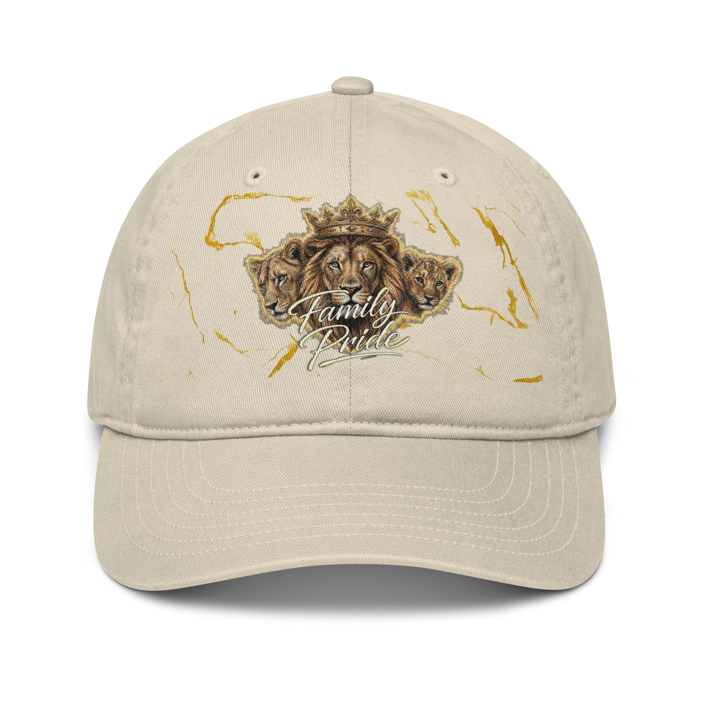 V.I.M Family Pride Lion Brand Organic Dad Hat - Velvet Ink Market (V.I.M)