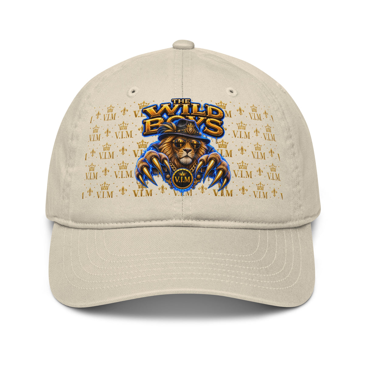 Wild Boys Lion Graphic Dad Hat — front view