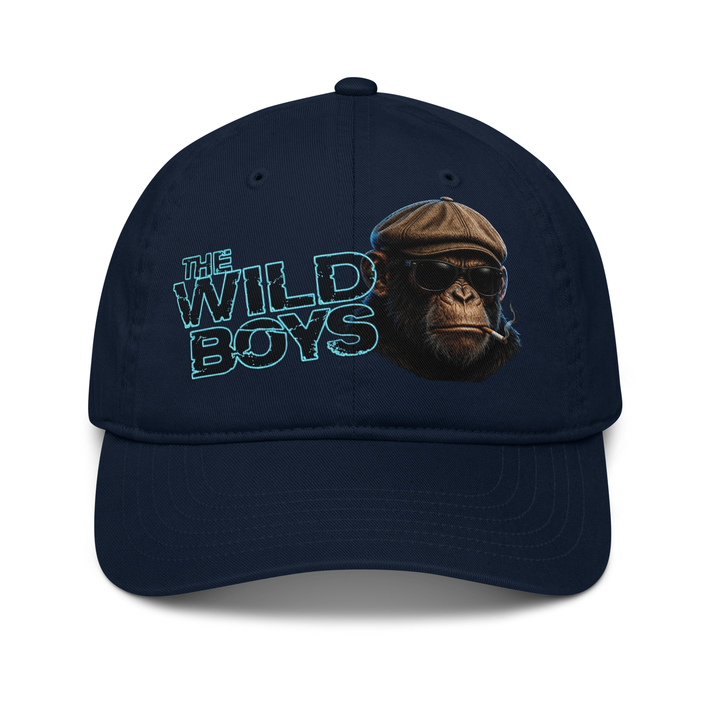 V.I.M Wild Boys Chimp Theme Organic Dad Hat - Velvet Ink Market (V.I.M)