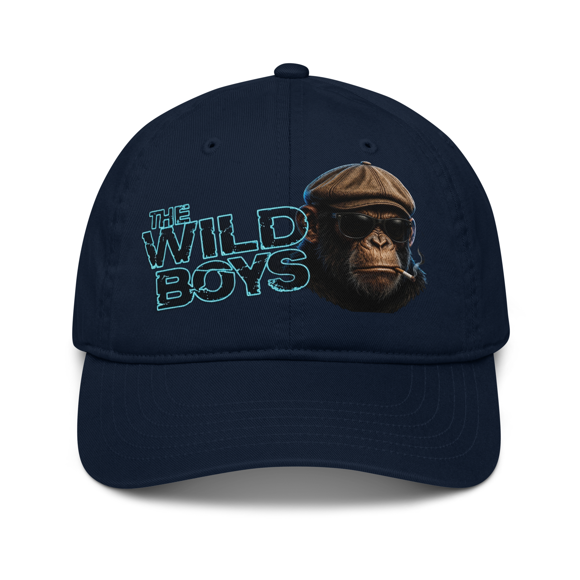 V.I.M Wild Boys Chimp Theme Organic Dad Hat - Velvet Ink Market (V.I.M)