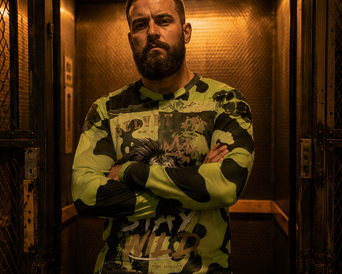 V.I.M Bold Camo All Over Print Recycled Hockey Fan Jersey - Velvet Ink Market (V.I.M)