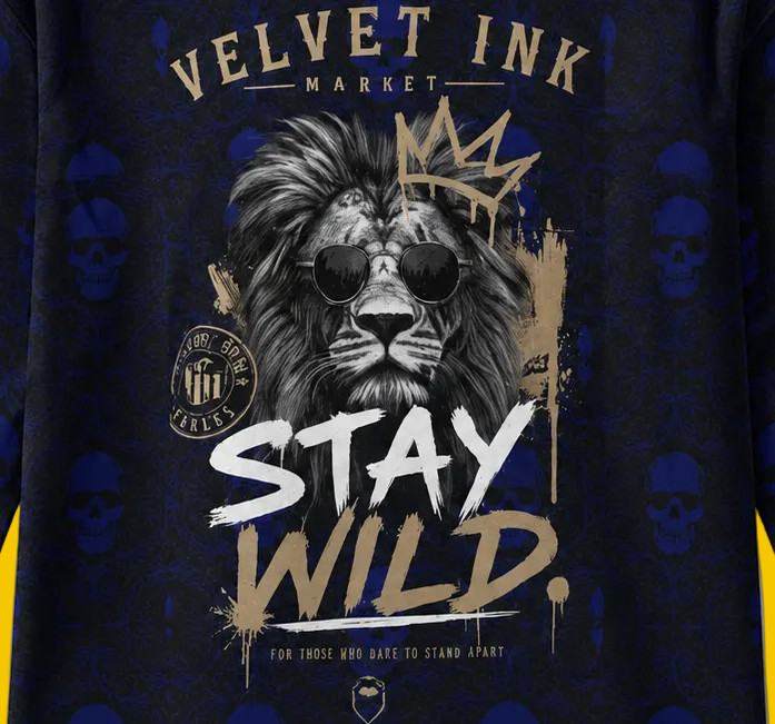 Unleash Your Spirit with the Midnight Blue Hockey Jersey - Velvet Ink Market (V.I.M)