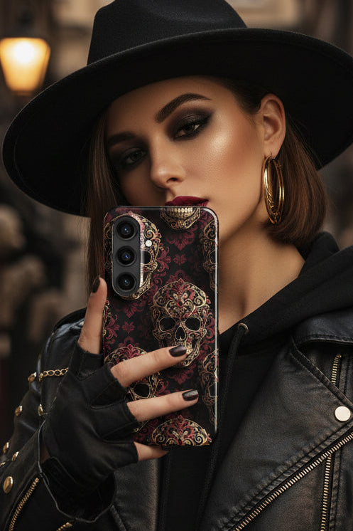 V.I.M Tribal Skull Motif Sigil All-Over Print Samsung Snap Case - Velvet Ink Market (V.I.M)