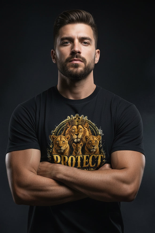 V.I.M 'Protect What's Yours' Lion Tee - Velvet Ink Market (V.I.M)