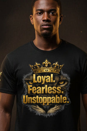 V.I.M 'Loyal. Fearless. Unstoppable.' Lion Tee - Velvet Ink Market (V.I.M)
