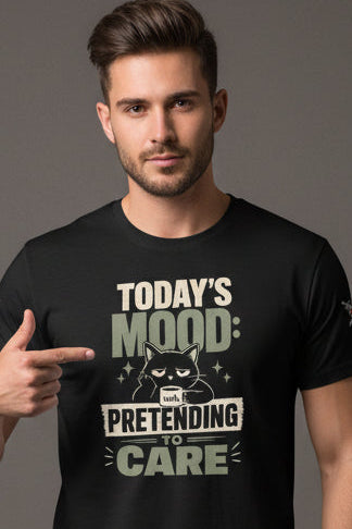 V.I.M 'Today's Mood: Pretending to Care' Tee - Velvet Ink Market (V.I.M)