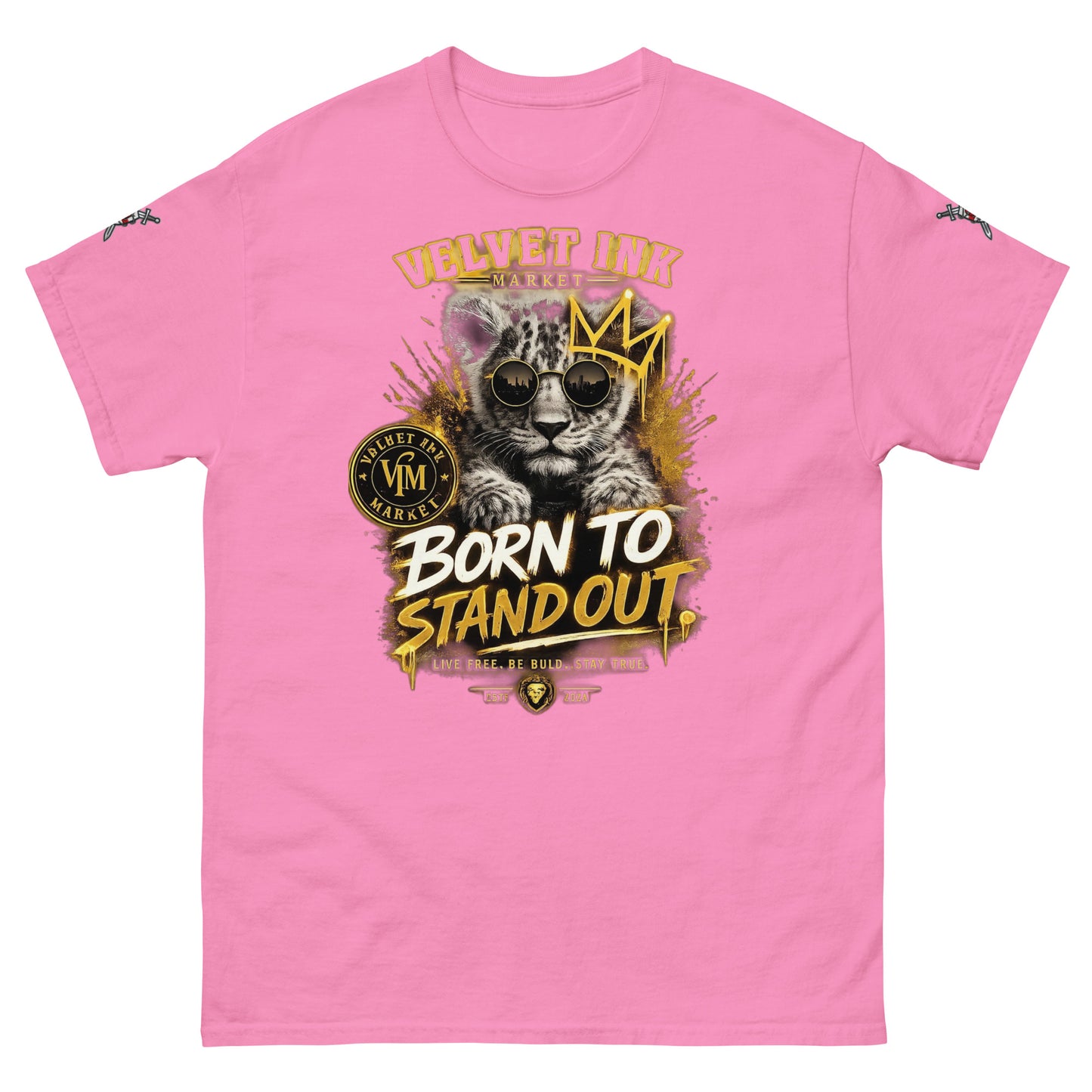 V.I.M 'Born to Stand Out' Lion Cub Tee - Velvet Ink Market (V.I.M)