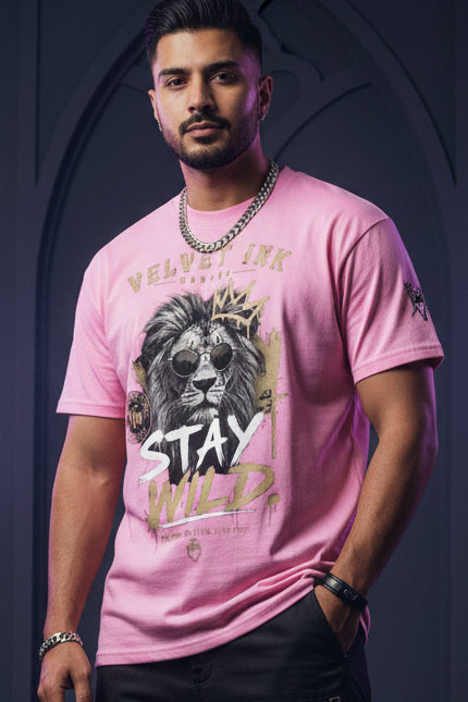 V.I.M 'Stay Wild' Lion Tee - Velvet Ink Market (V.I.M)