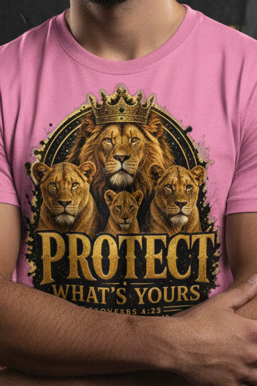V.I.M 'Protect What's Yours' Lion Tee - Velvet Ink Market (V.I.M)