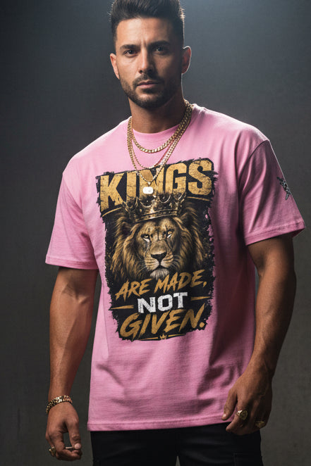V.I.M 'Kings Are Made, Not Given' Lion Tee - Velvet Ink Market (V.I.M)