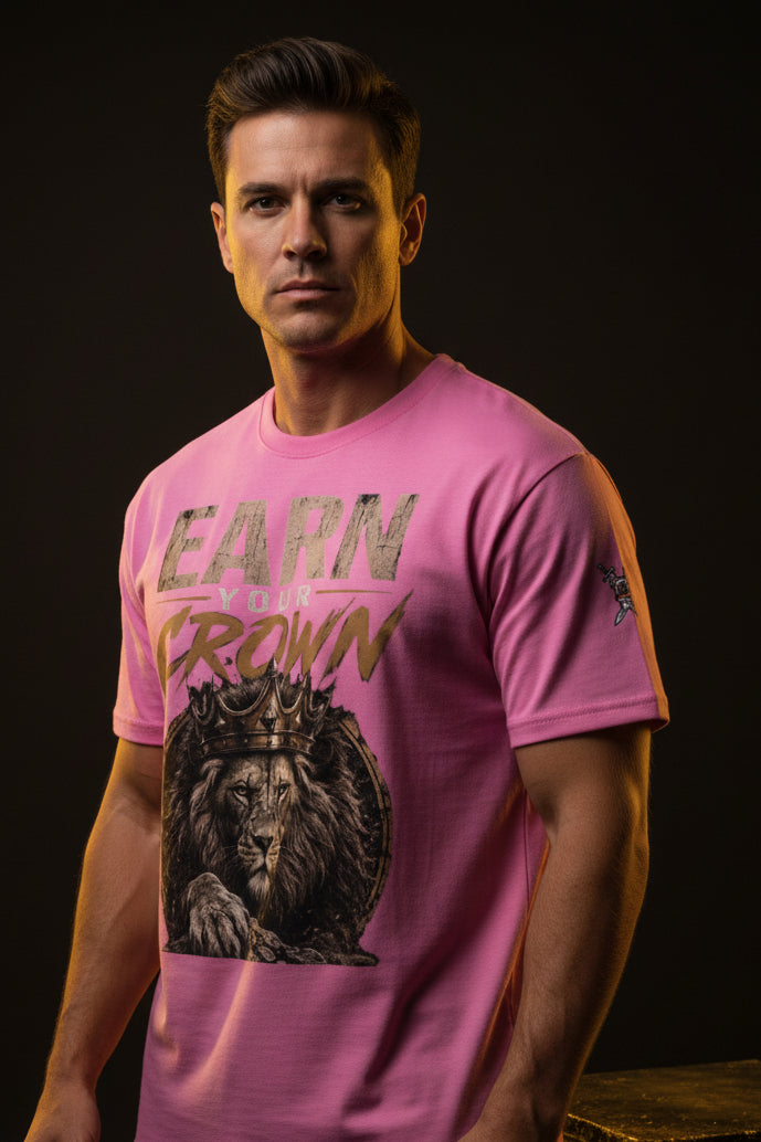 V.I.M 'Earn Your Crown' Lion Tee - Velvet Ink Market (V.I.M)