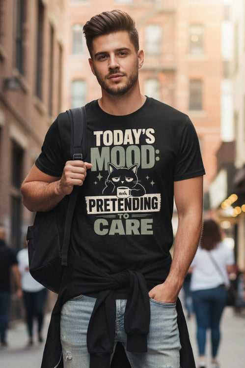 V.I.M 'Today's Mood: Pretending to Care' Tee - Velvet Ink Market (V.I.M)