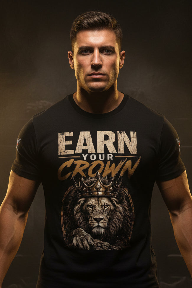 V.I.M 'Earn Your Crown' Lion Tee - Velvet Ink Market (V.I.M)