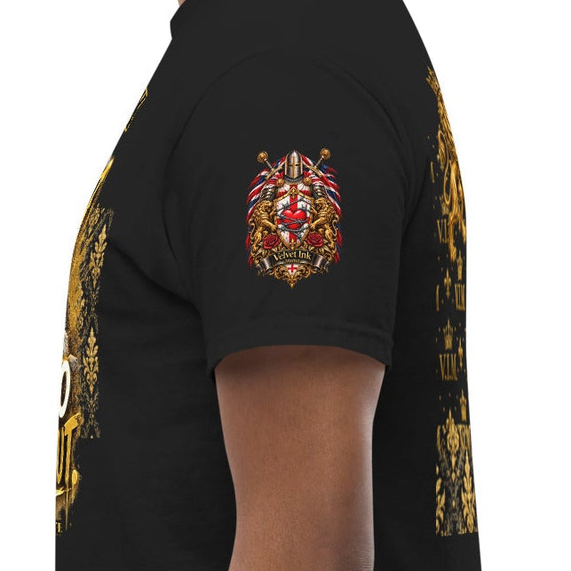 Velvet Ink Market Born To Stand Out Cub T-Shirt in black, left view.