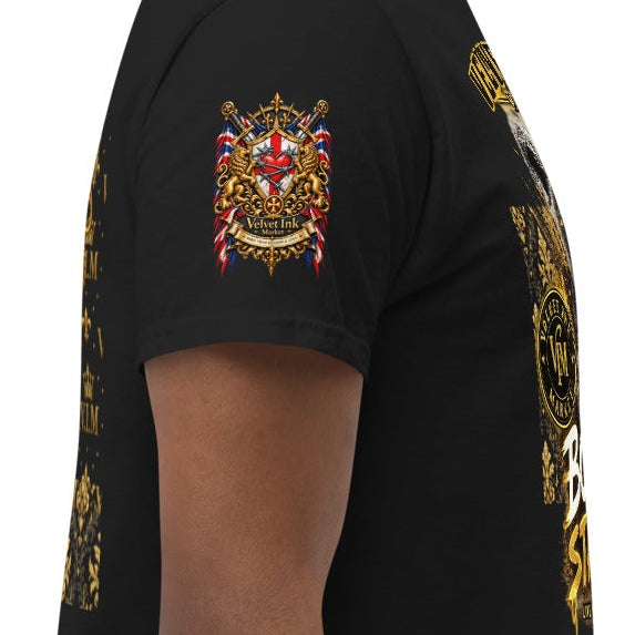 Velvet Ink Market Born To Stand Out Cub T-Shirt in black, right view.