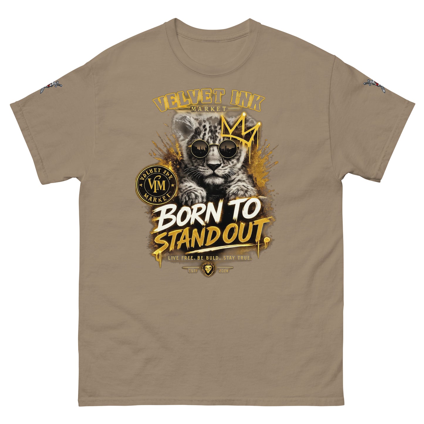 V.I.M 'Born to Stand Out' Lion Cub Tee - Velvet Ink Market (V.I.M)