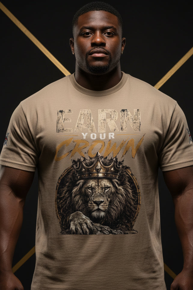 V.I.M 'Earn Your Crown' Lion Tee - Velvet Ink Market (V.I.M)