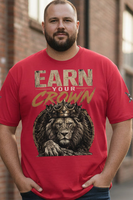 V.I.M 'Earn Your Crown' Lion Tee - Velvet Ink Market (V.I.M)