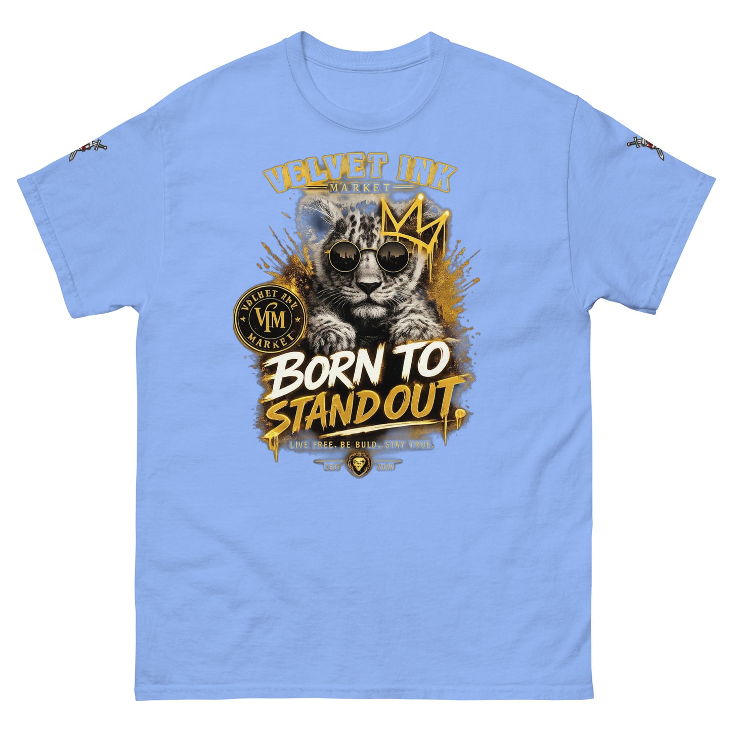 V.I.M 'Born to Stand Out' Lion Cub Tee - Velvet Ink Market (V.I.M)