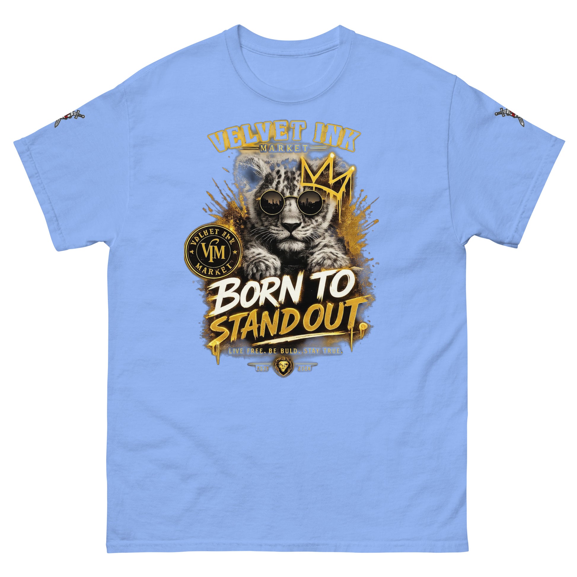 V.I.M 'Born to Stand Out' Lion Cub Tee - Velvet Ink Market (V.I.M)