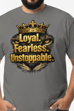 V.I.M 'Loyal. Fearless. Unstoppable.' Lion Tee - Velvet Ink Market (V.I.M)