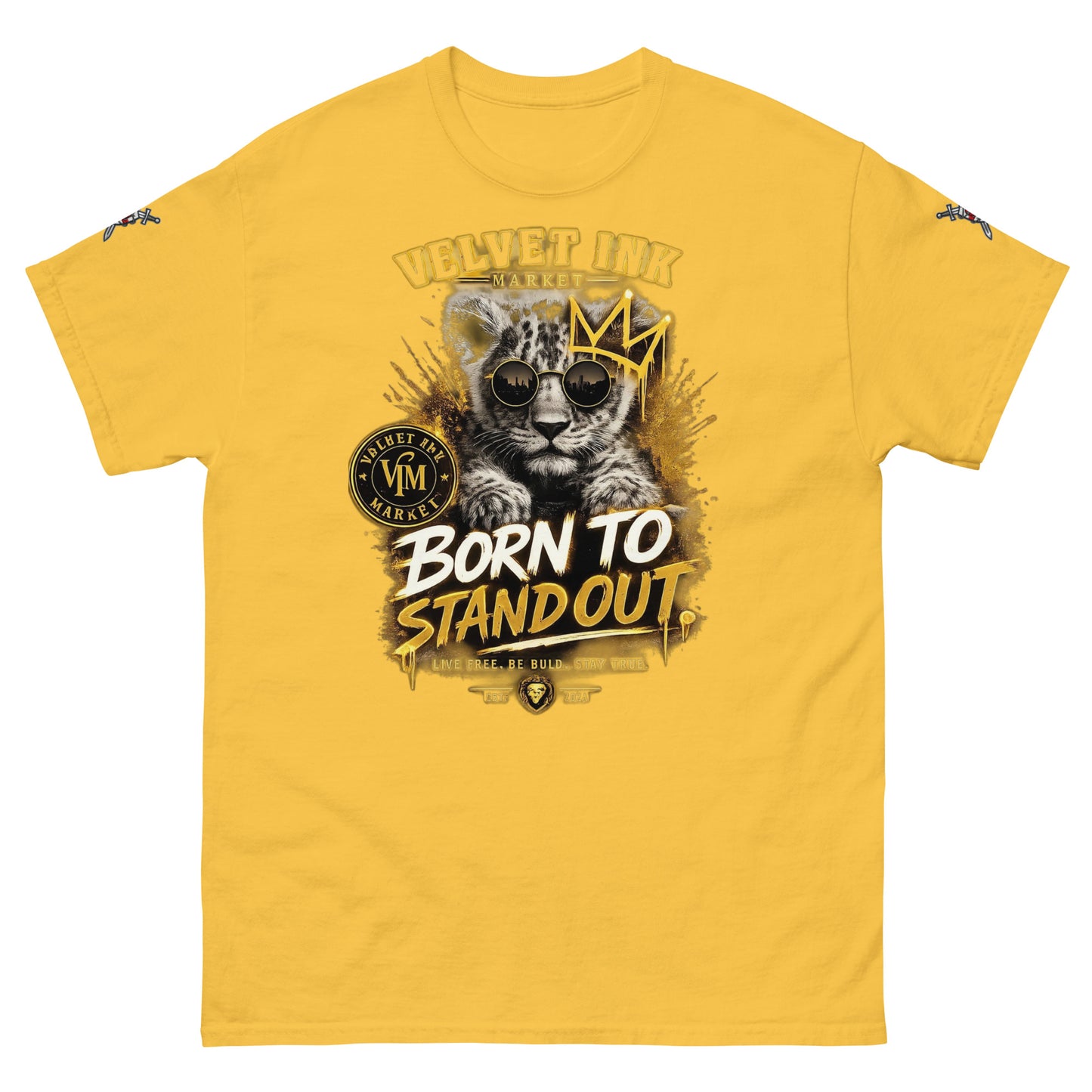 V.I.M 'Born to Stand Out' Lion Cub Tee - Velvet Ink Market (V.I.M)