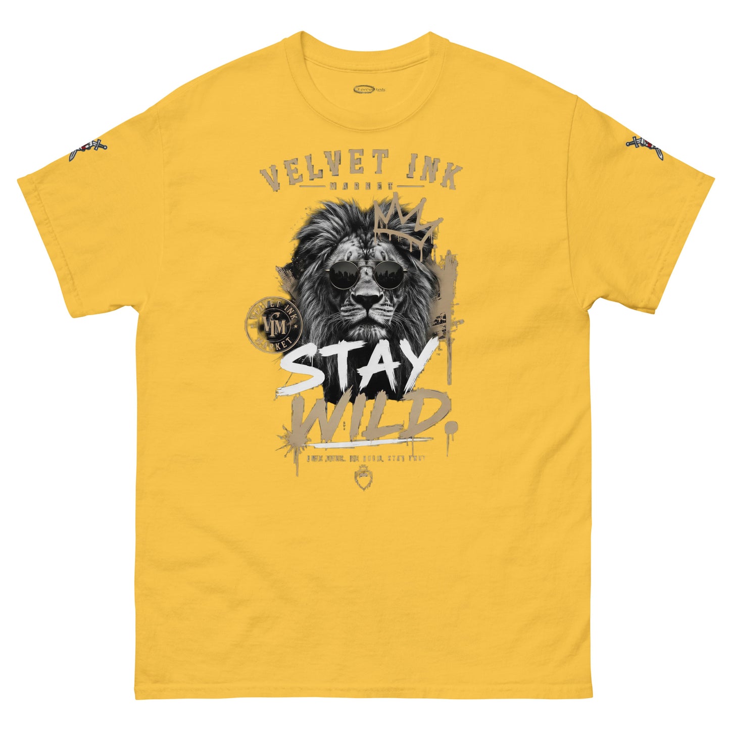 V.I.M 'Stay Wild' Lion Tee - Velvet Ink Market (V.I.M)