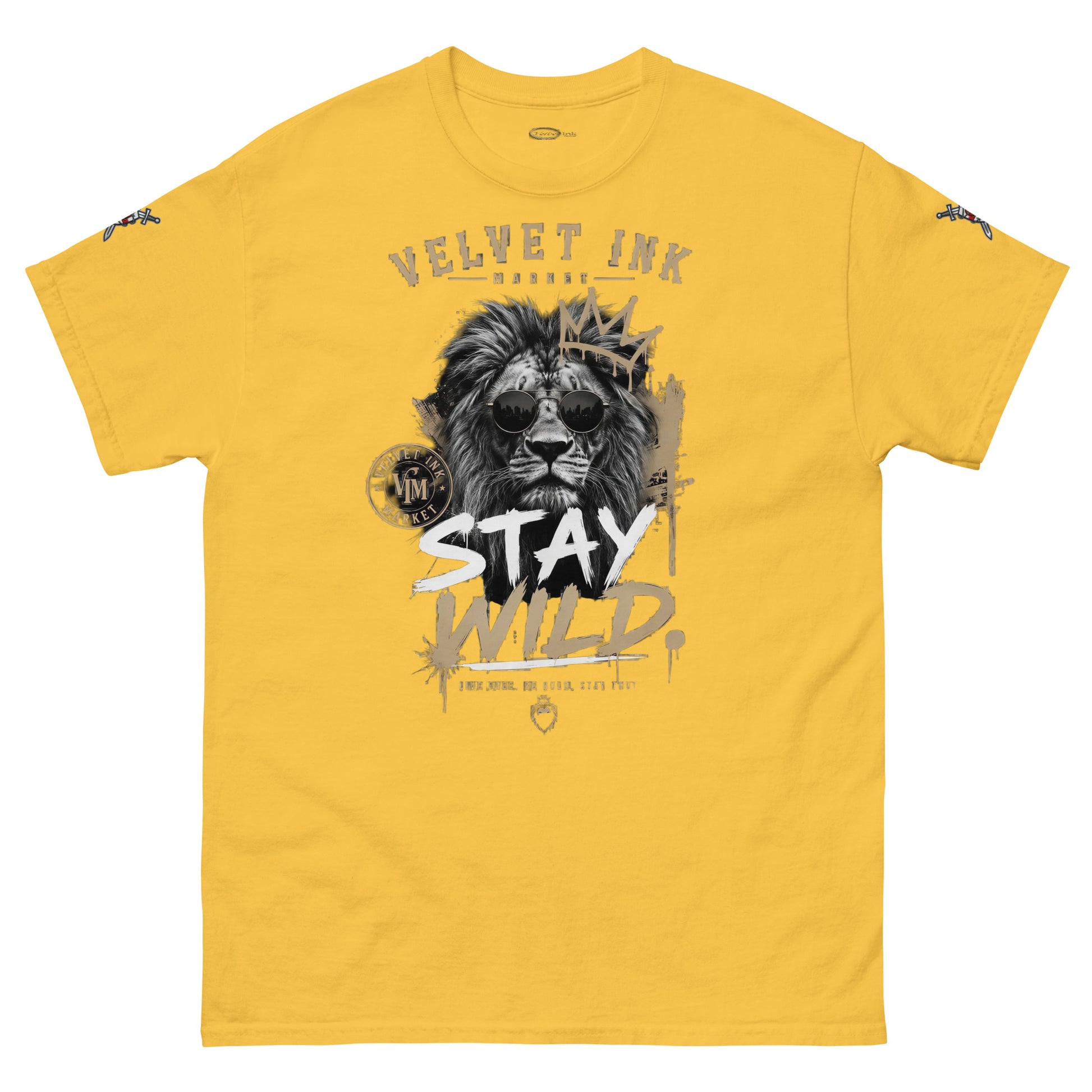 V.I.M 'Stay Wild' Lion Tee - Velvet Ink Market (V.I.M)