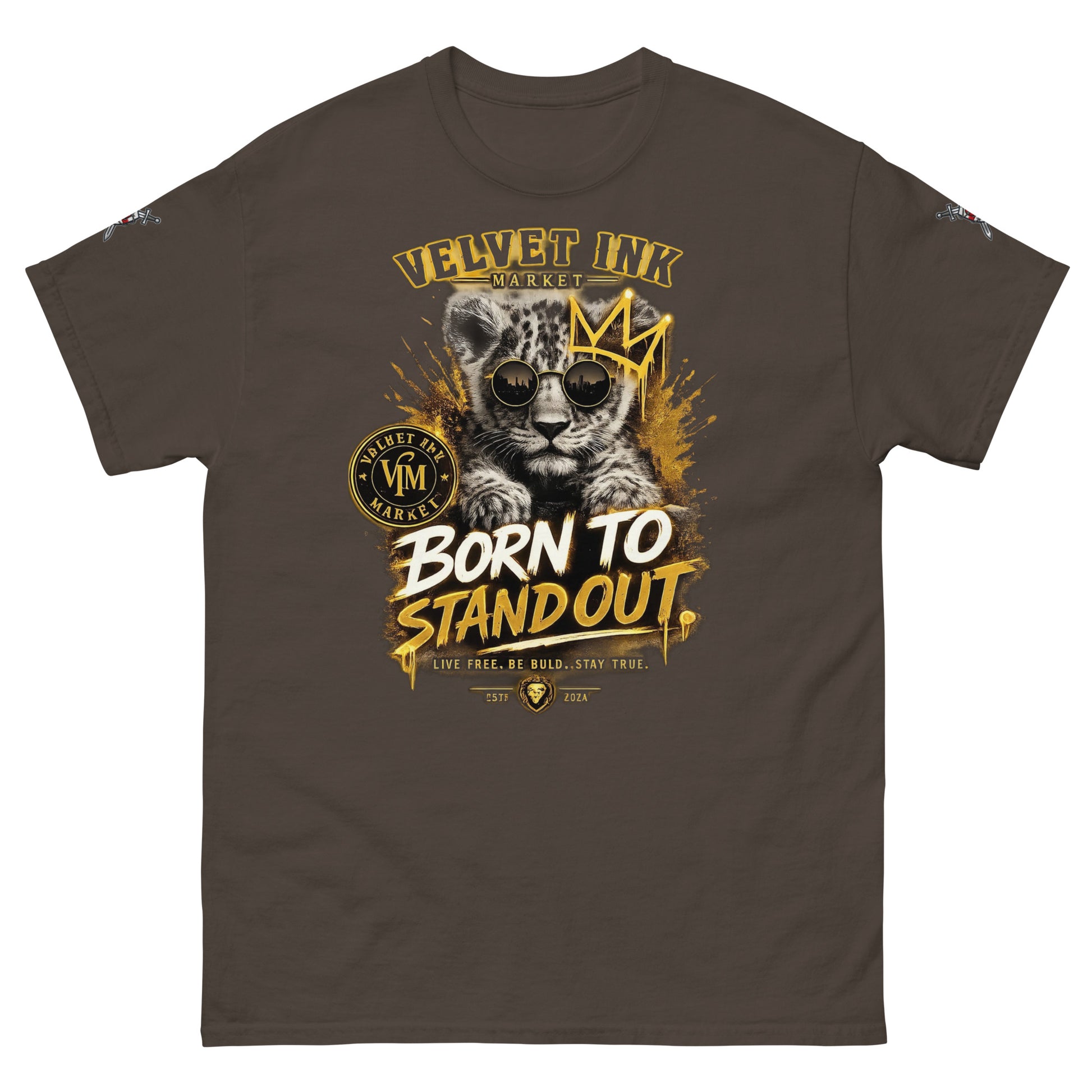 V.I.M 'Born to Stand Out' Lion Cub Tee - Velvet Ink Market (V.I.M)